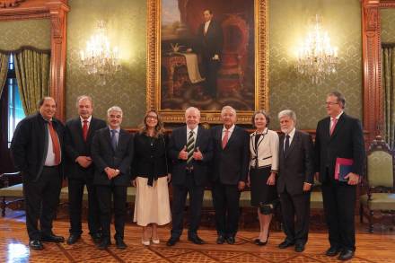 AMLO Presidente se reúne con Lula da Silva en Palacio Nacional 