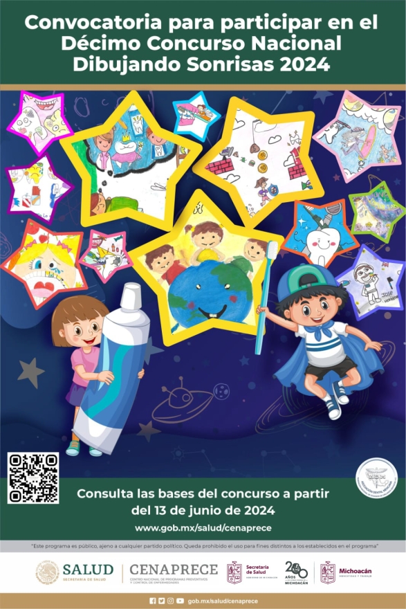 Invita SSM a infancias a participar en concurso nacional Dibujando Sonrisas 2024 
