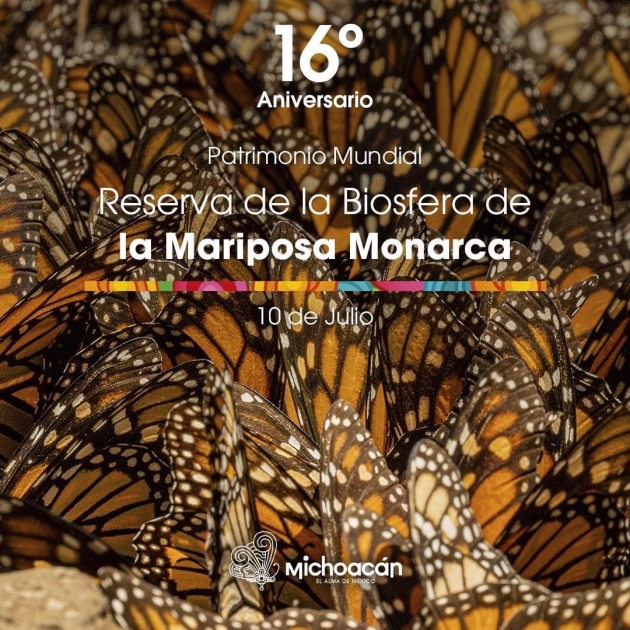 Cumple Biosfera de la Monarca 16 años como Patrimonio Mundial de la Humanidad 