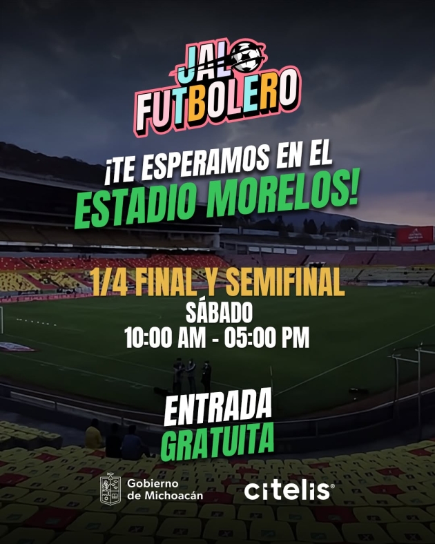 ¡La Gran final del Jalo Futbolero llegará al Estadio Morelos con entrada gratuita! 