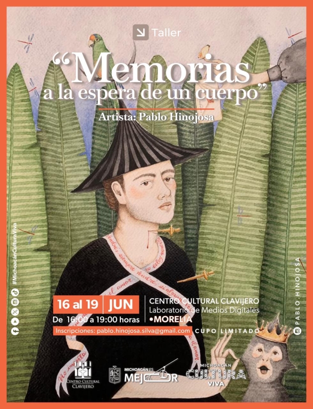 Aprende técnicas mixtas de autorretrato con Pablo Hinojosa en Clavijero 