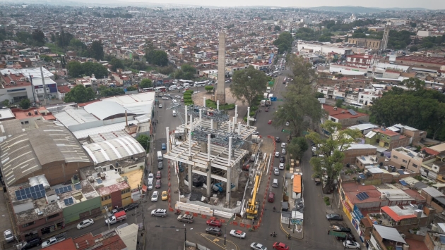 Más cerca de volar sobre Morelia, teleférico reporta 70 % de avance