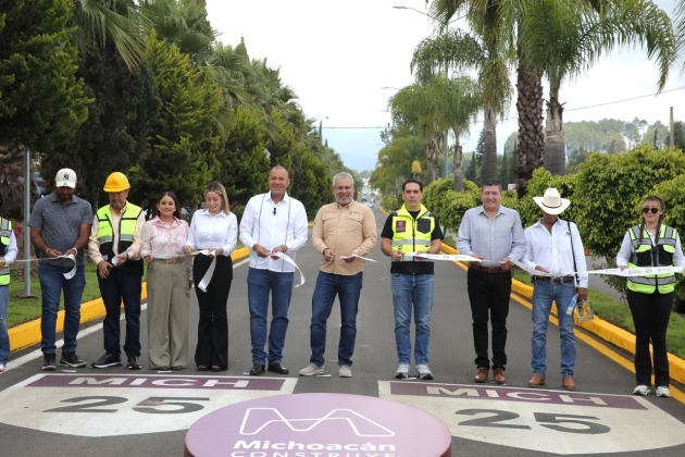 Entrega Ramírez Bedolla rehabilitación de boulevard en Madero; agilizará el paso de más de un 6 mil Vehiculos