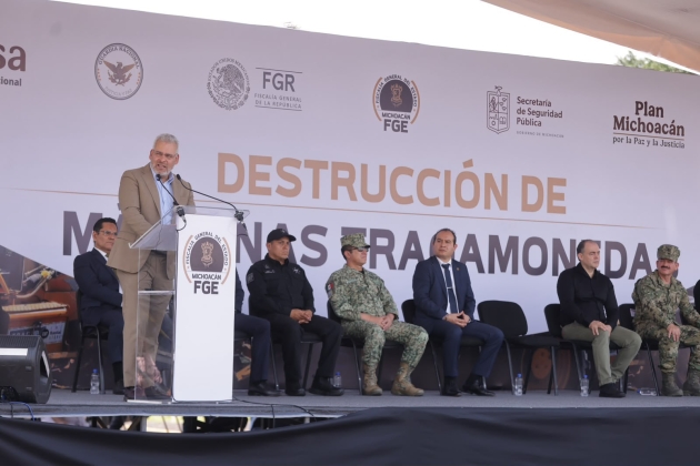 "Michoacán frena ingreso mensual de 8.6 mdp al Crimen con la Destrucción de 721 Tragamonedas": Alfredo Ramírez Bedolla