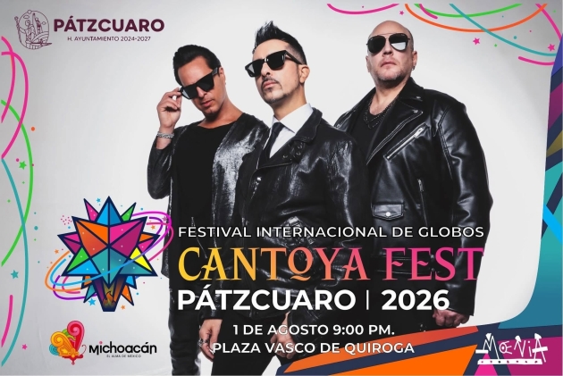 Todo listo para el Concierto de Moenia en el Cantoya Fest de Pátzcuaro   2026