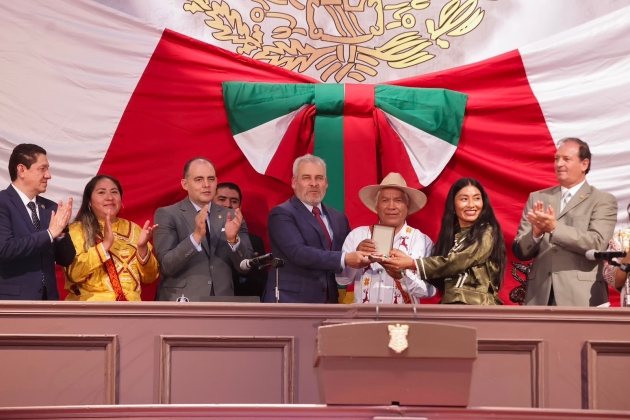 Alfredo Ramírez Bedolla Celebra la entrega de Presea a Comunidades Mazahuas y destaca el Respeto a su Autodeterminación