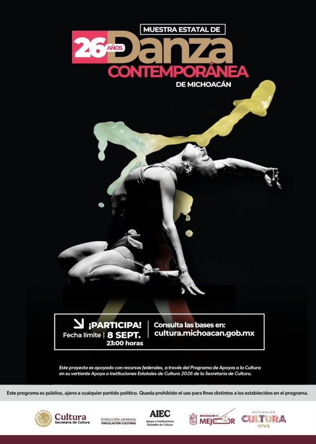 Se Abre Convocatoria para la Muestra Estatal de Danza Contemporánea 