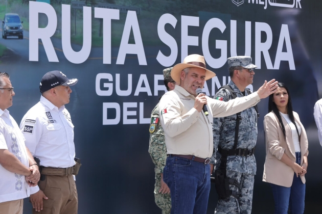 Ramirez Bedolla pone en marcha corredor seguro en carretera Los Reyes-Jacona