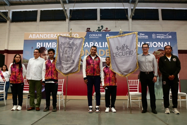 Cecufid abandera a la Delegación Michoacana que competirá en la Paralimpiada Nacional 2026 