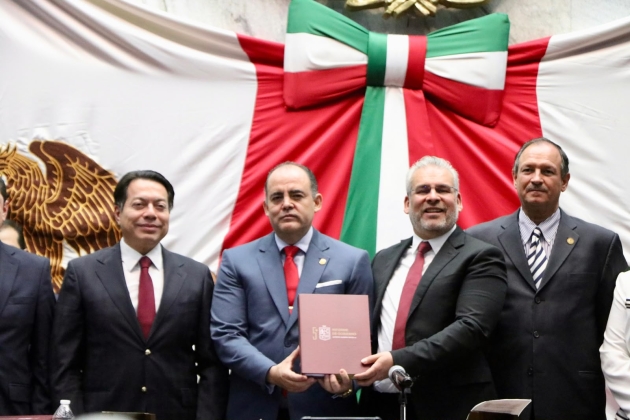 El Congreso del Estado de Michoacán Recibe  el 5to Informe de Gobierno del Titular del Ejecutivo Alfredo Ramírez Bedolla 
