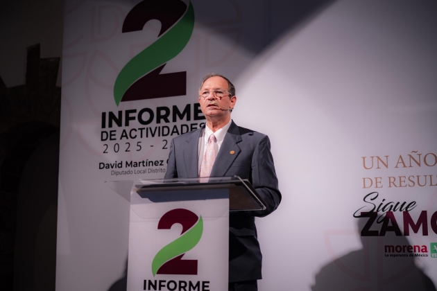El Dip. del Verde Ecologista Representante del Distrito de Zamora David Martínez Gowman presenta su 2do Informe Legislativo 
