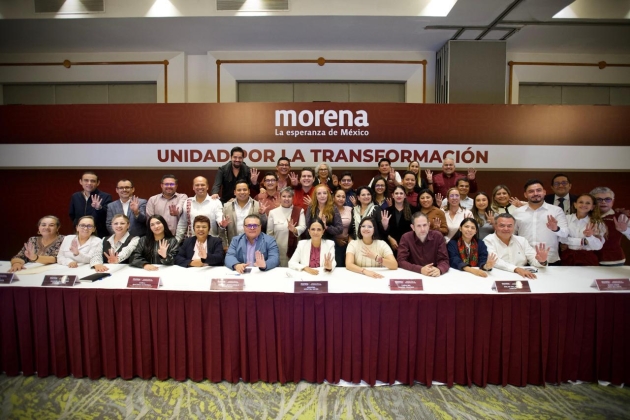 Jesús Mora fortalece coordinación con Ariadna Montiel y dirigencias estatales de Morena 
