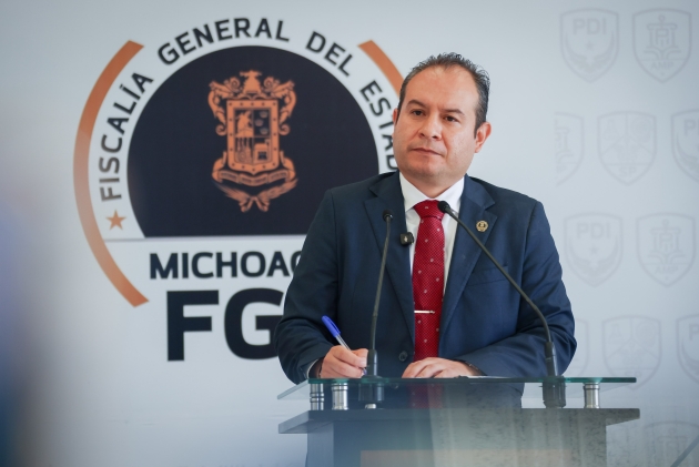 El Vicefiscal Israel Vega Informa acciones y resultados relevantes contra la incidencia delictiva en Michoacán 