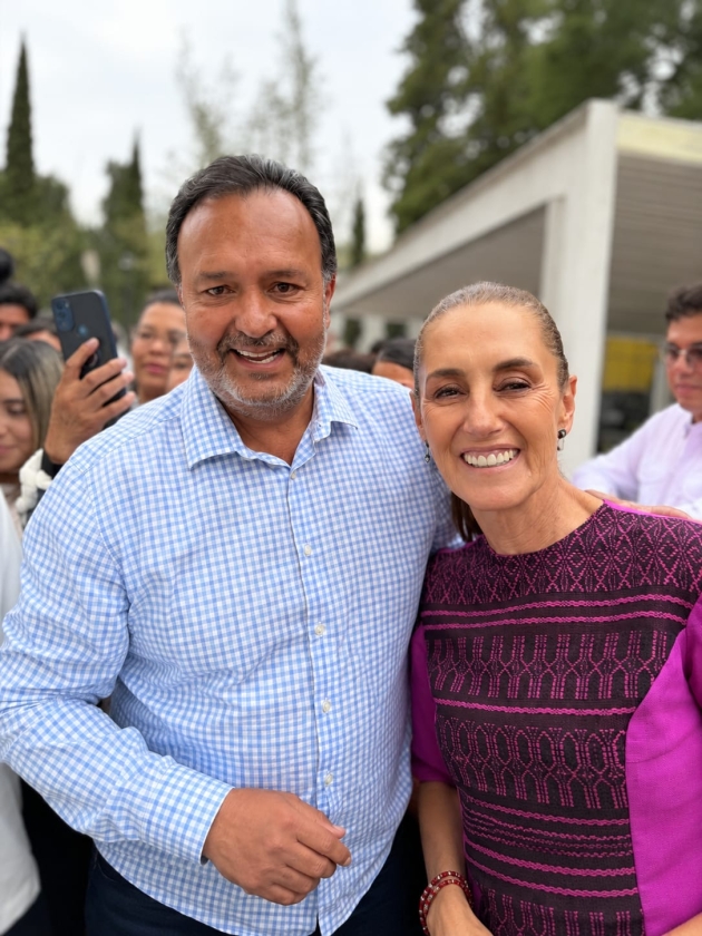 Claudia Sheinbaum visita Pátzcuaro; Julio Arreola destaca proyectos para el Bienestar 