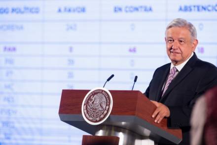  La Aprobación de Pensiones, Becas y el  Derecho a la Salud son un avance para establecer un  Estado de Bienestar : AMLO