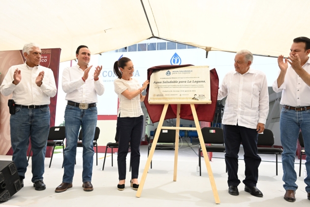 AMLO  inaugura segunda etapa de Agua Saludable para La Laguna 