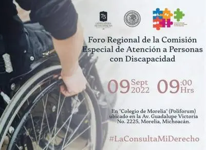 Convoca Víctor Zurita a Foro Regional de la Comisión Especial de Atención a Personas con Discapacidad 