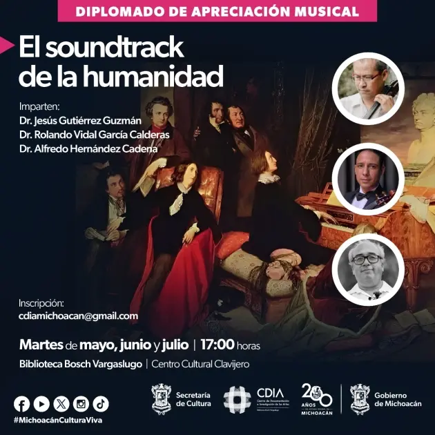 Conoce cuál es el soundtrack de la humanidad en este diplomado de apreciación musical 