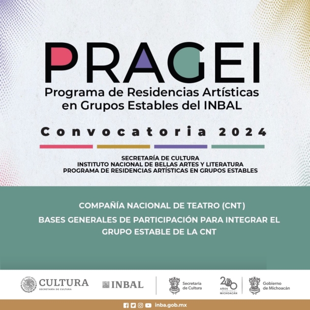 ¿Quieres entrar a la Compañía Nacional de Teatro? Consulta esta convocatoria 