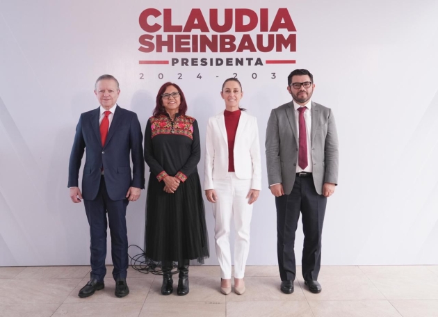 Claudia Sheinbaum presenta a Arturo Zaldívar, Carlos Torres y Leticia Ramirez como integrantes de su gabinete 