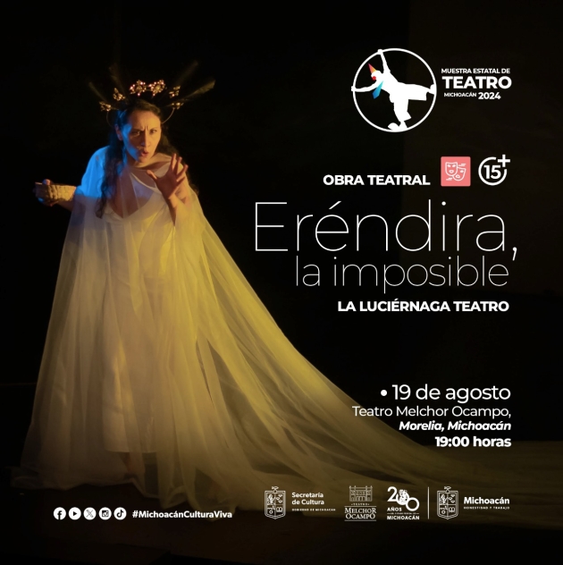 Arranca este lunes Muestra Estatal de Teatro con la obra Eréndira, la imposible 