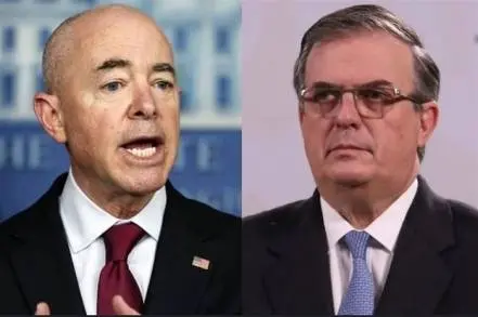 El secretario Marcelo Ebrard conversó de temas importantes con el secretario de Seguridad Nacional de Estados Unidos, Alejandro Mayorkas. 