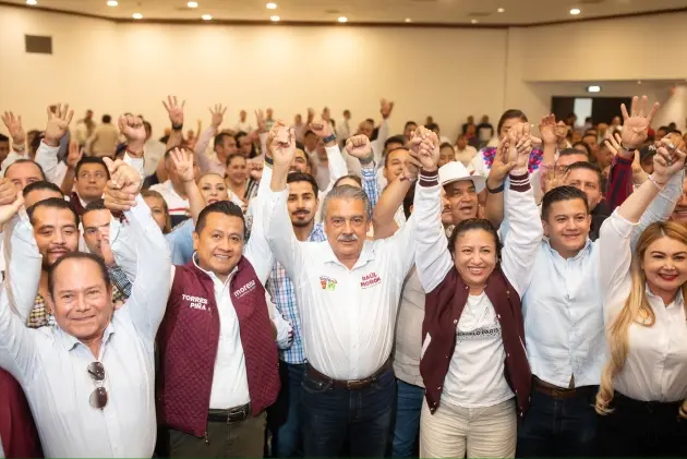 Morón y Piña, refuerzan llamado a la unidad de la 4T en Michoacán 