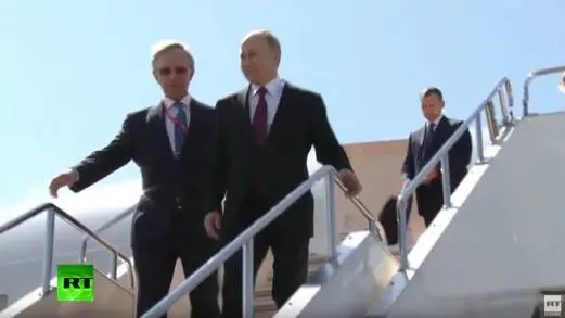 Uno de los Lideres mas Importantes del Mundo Vladímir Putin llega a la cumbre del G20 en Osaka, Japón