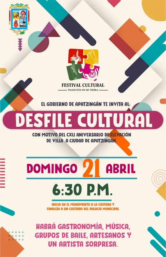 Apatzingán anuncia festejos por 141 aniversario de elevación de villa a ciudad 