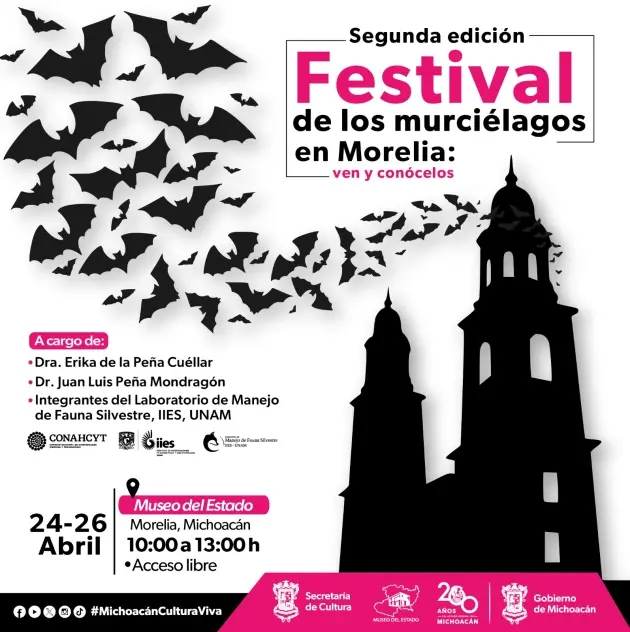 ¿Te gustan los murciélagos? Asiste a este festival en el Museo del Estado 
