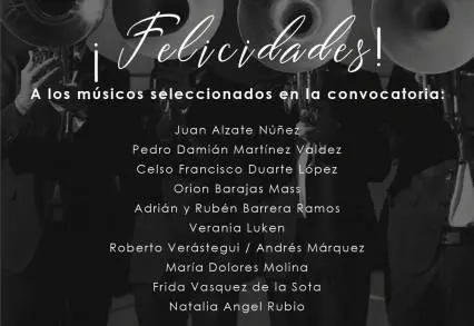 El Festival de Música de Morelia Miguel Bernal Jiménez da a conocer los resultados de la convocatoria Suena la Vida
