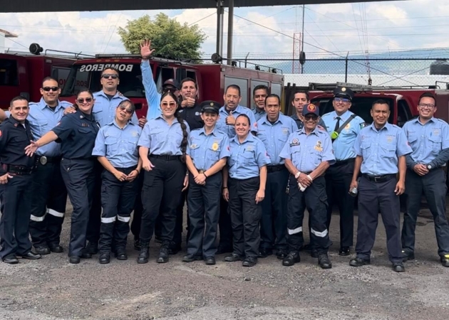 Reconoce PC estatal labor de bomberos michoacanos ante emergencias 