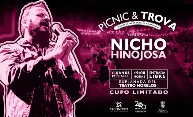 Canta a “todo pulmón” con Nicho Hinojosa en el próximo picnic del Ceconexpo 
