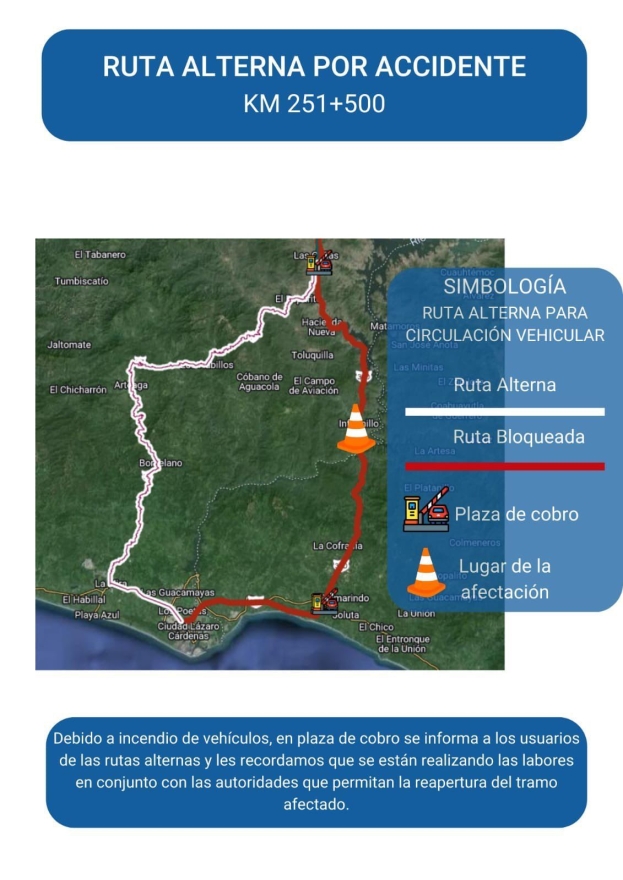 Continúan labores de atención y limpieza en la autopista Siglo XXI 