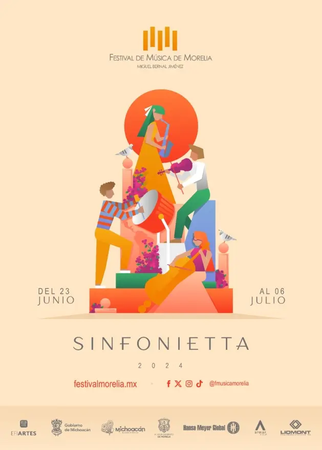 El Festival de Música de Morelia Miguel Bernal Jiménez anuncia Festival de Verano Sinfonietta 2024 