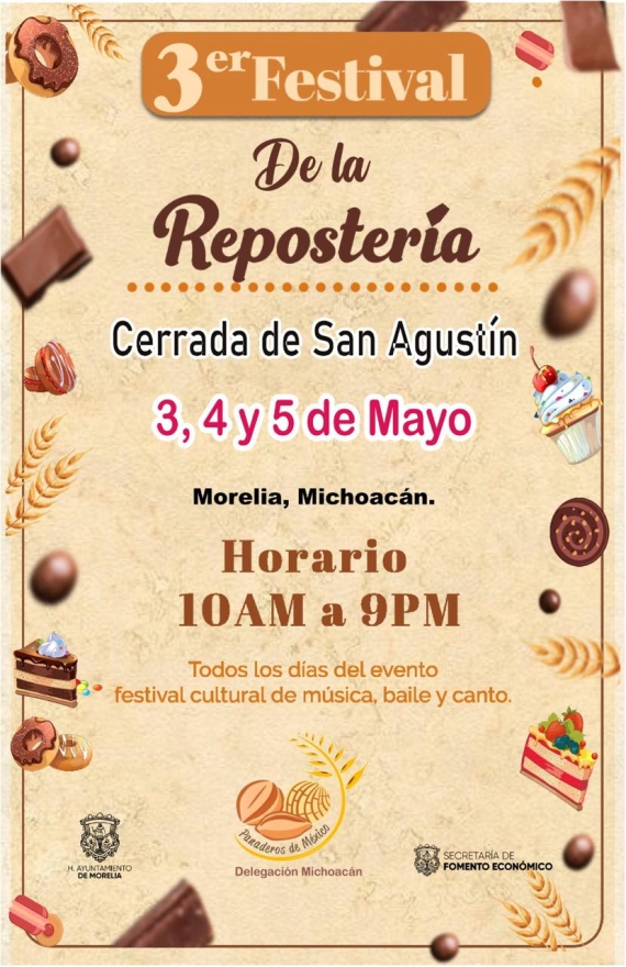 Este fin de semana endulza tu paladar en el 3er Festival de la Repostería 