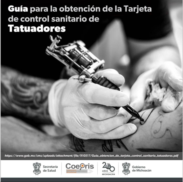 Conoce la Guía que  ayuda a Regular los Negocios de Tatuajes o Perforaciones 