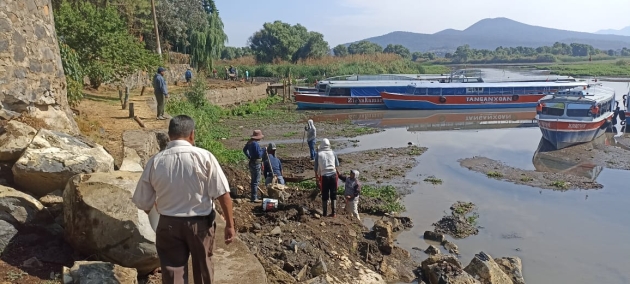 Así avanzan los trabajos para rescatar el Lago de Pátzcuaro 