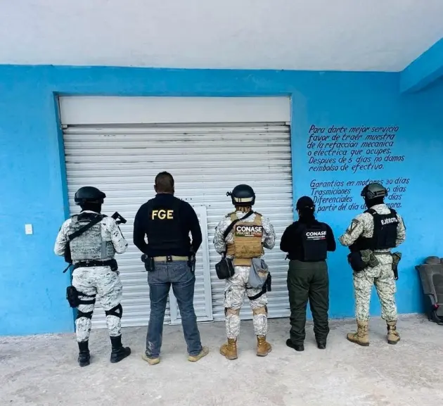 En cateo realizado en Puruándiro, asegura Fiscalía General deshuesadero relacionado en conductas ilícitas