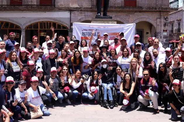 Desde plazas públicas de Michoacán, informamos sobre reforma al Poder Judicial: JP Celis  
