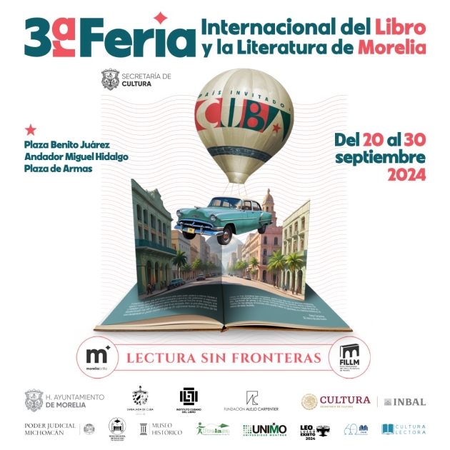 Próximo viernes, gran inauguración de la 3ra. Feria del Libro y la Lectura de Morelia 