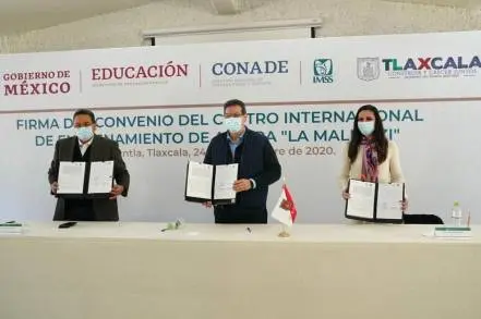 IMSS, gobierno de Tlaxcala y CONADE firman convenio para impulsar Centro Internacional de Entrenamiento de Altura La Malintzi