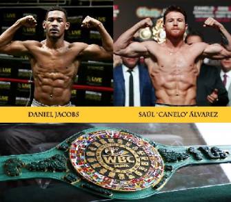 INTENSO EL ENCUENTRO ENTRE LOS  BOXEADORES  EL CANELO ÃLVAREZ  Y  DANIEL JACOBS  SE PELEARÃ EL PRÃ“XIMO  4 DE MAYO 2019