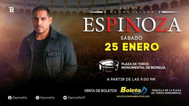 No te Pierdas el Súper Esperado Concierto del Ídolo de la Banda Sinaloense Espinoza Paz en Morelia