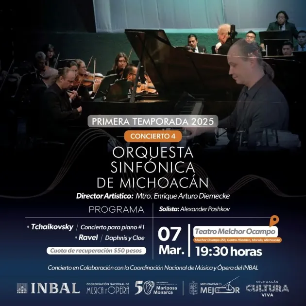 Osidem deslumbrará con Tchaikovsky y Ravel este viernes 