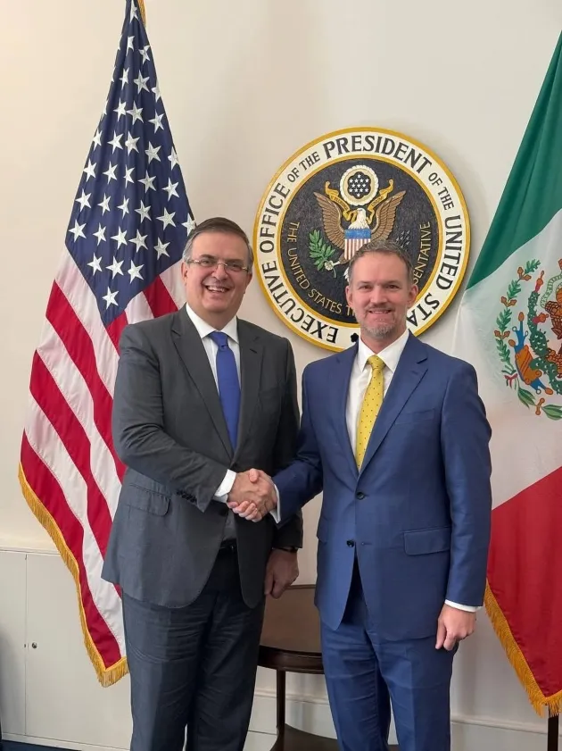 Marcelo Ebrard llega a la Secretaría de Comercio de EU para negociar exclusión de aranceles 