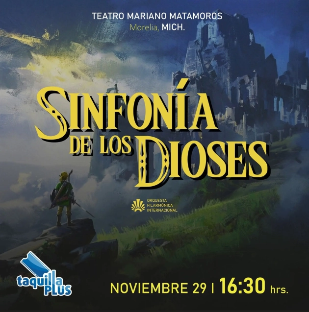 ¡La increíble música de "The Legend of Zelda" será Concertada por la Filarmónica Internacional en el Teatro Mariano Matamoros!