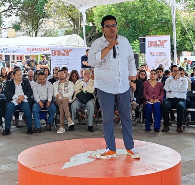 El Dip. Toño Carreño del MC presentó su primer informe ciudadano  