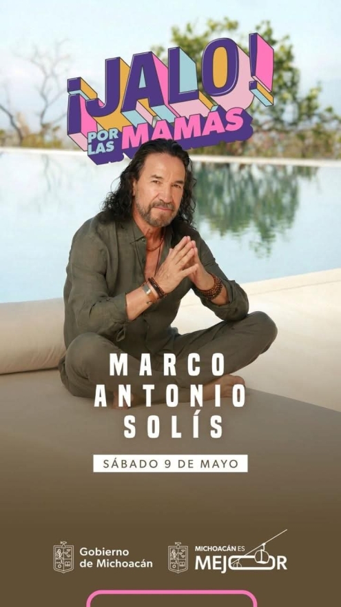 Marco Antonio Solis en Concierto Gratuito para las Madres en el Estadio Morelos  