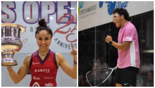 Longoria y De la Rosa se proclaman campeones del US Open de Raquetbol en Minnesota 